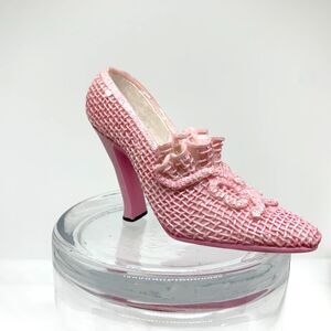 Collectible Miniature Victorian Pink Shoe Decoration